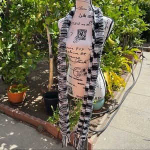 Brand New Hand Knitted Scarf With Tassels